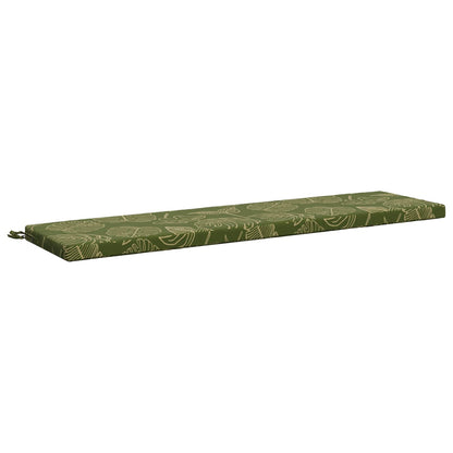 Bench Cushion SOEST 100% Polyester Leaf Design 150 x 40 x 5 cm