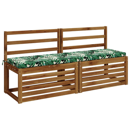 Bench Cushion SOEST 100% Polyester Leaf Pattern 150 x 40 x 5 cm