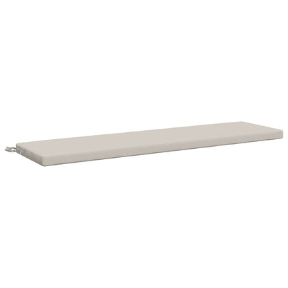 Bench Cushion SOEST 100% Polyester White 160 x 40 x 5 cm