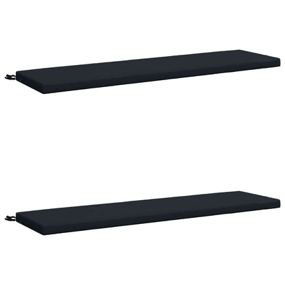 2-Piece Bench Cushions SOEST 2 pcs 100% Polyester Dark Blue