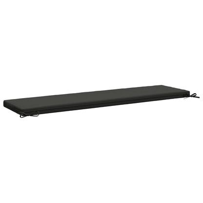 Bench Cushion SOEST 100% Polyester Anthracite 160 x 40 x 5 cm