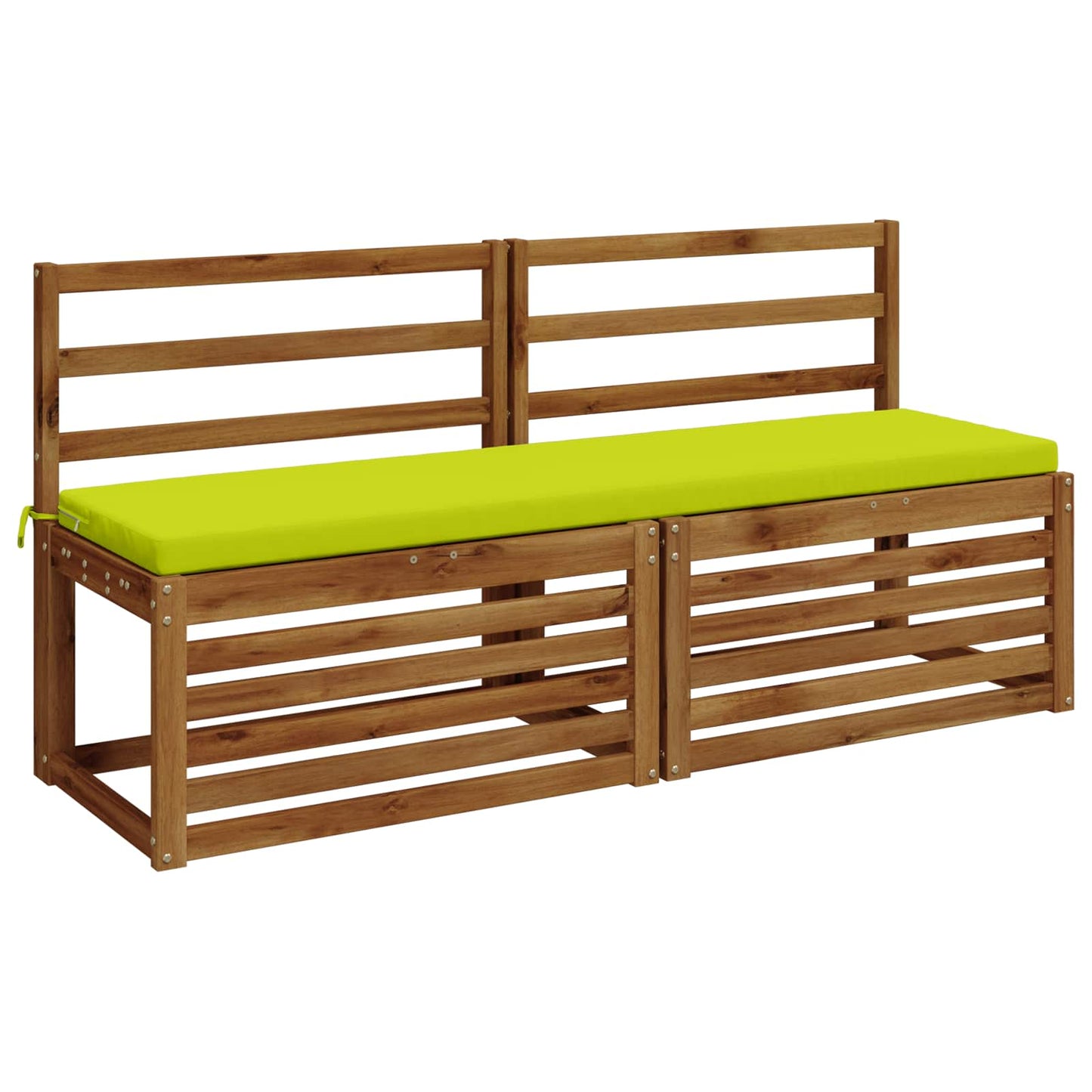 2-Piece Bench Cushions SOEST 2 pcs 100% Polyester Bright Green