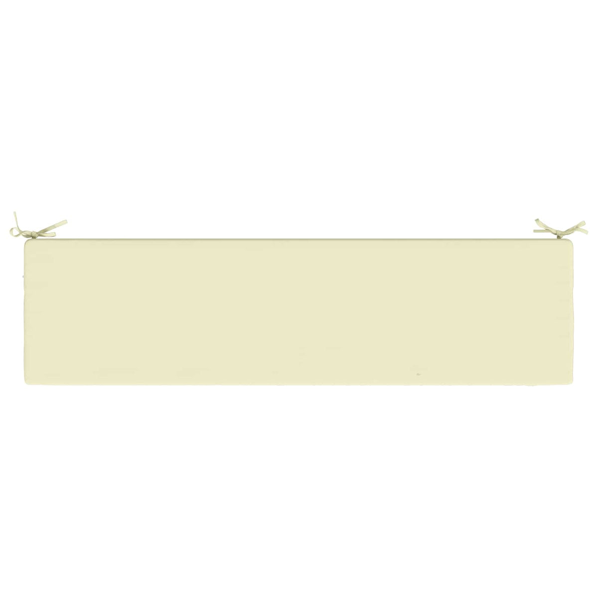 2-Piece Bench Cushions SOEST 2 pcs 100% Polyester Cream