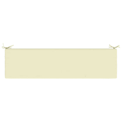 2-Piece Bench Cushions SOEST 2 pcs 100% Polyester Cream