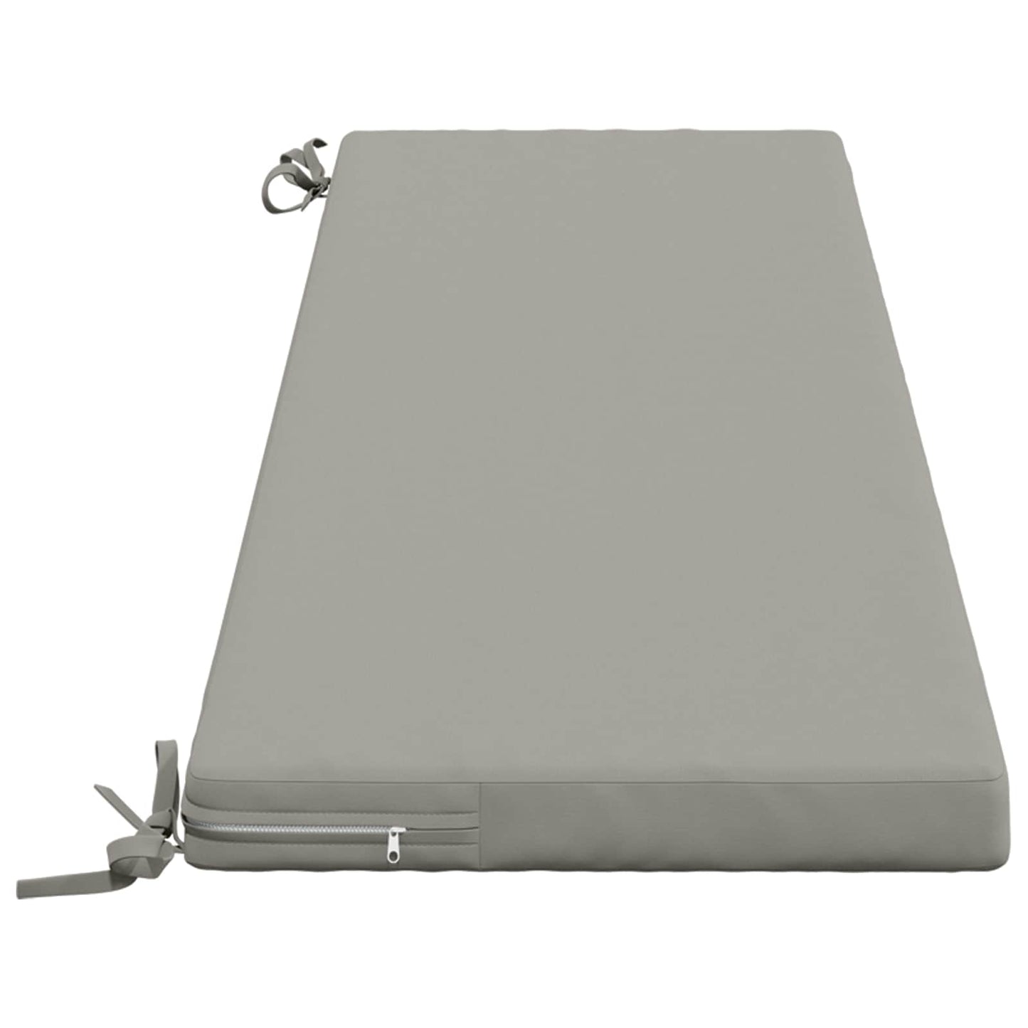 2-Piece Bench Cushions SOEST 2 pcs 100% Polyester Grey