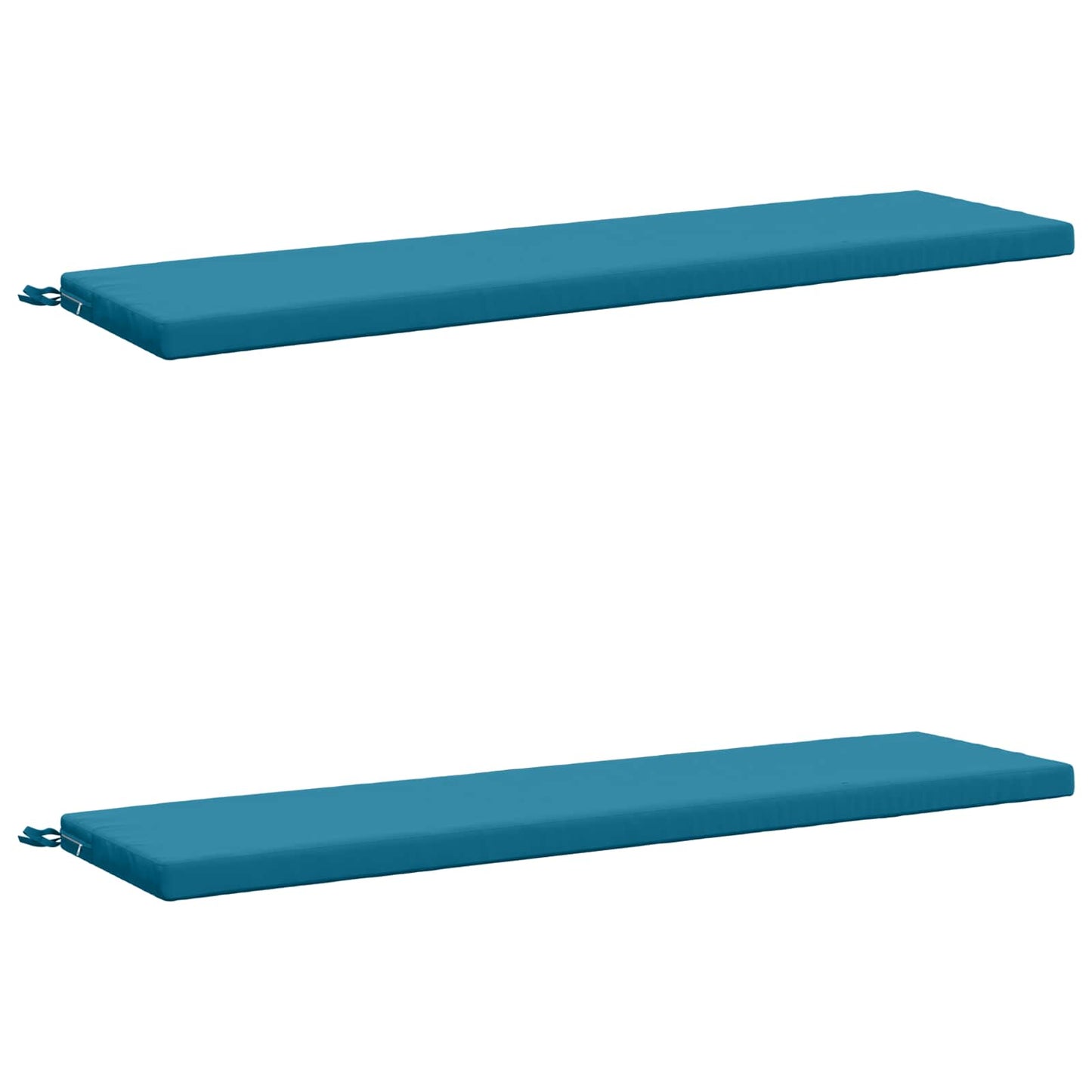 2-Piece Bench Cushions SOEST 2 pcs 100% Polyester Light Blue