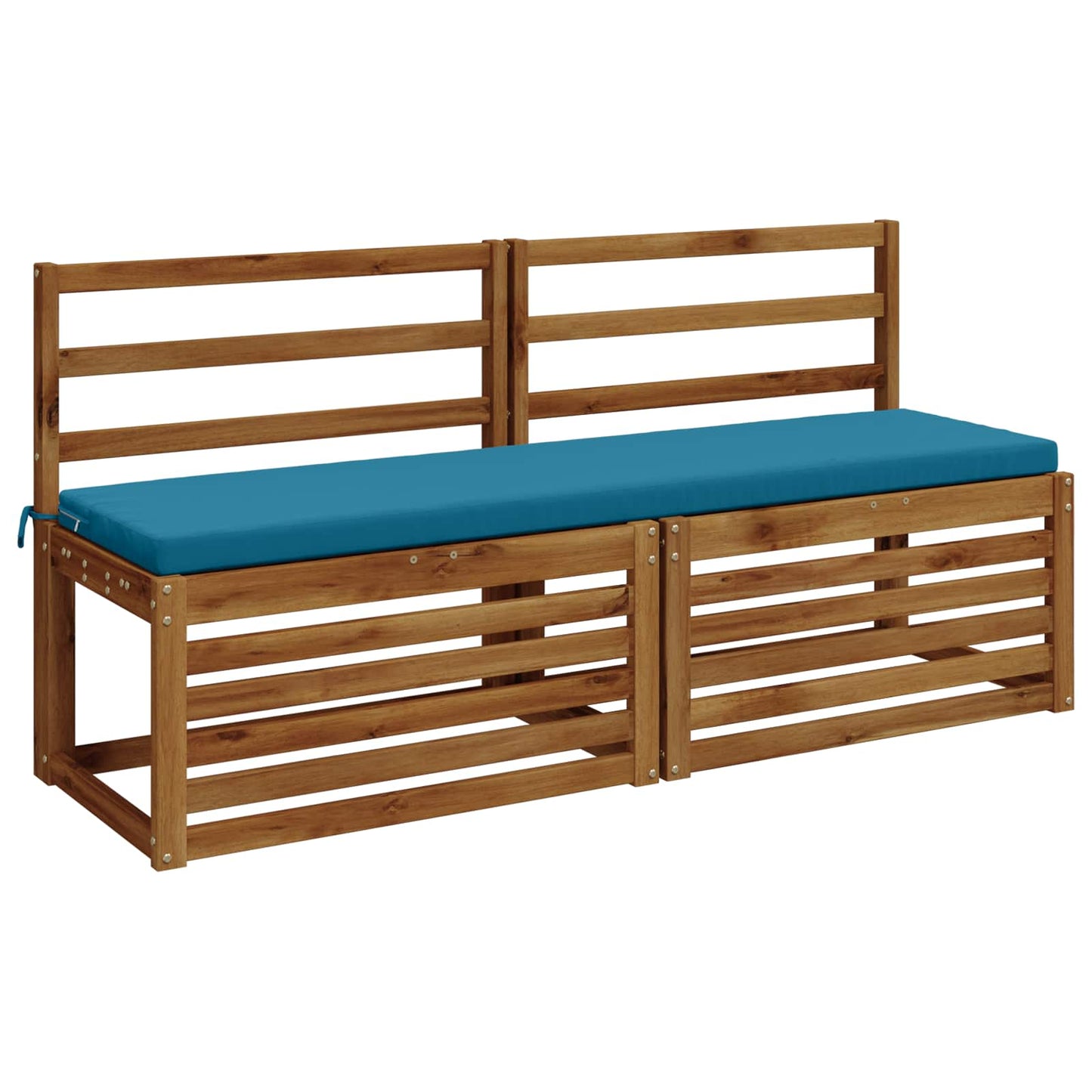 2-Piece Bench Cushions SOEST 2 pcs 100% Polyester Light Blue