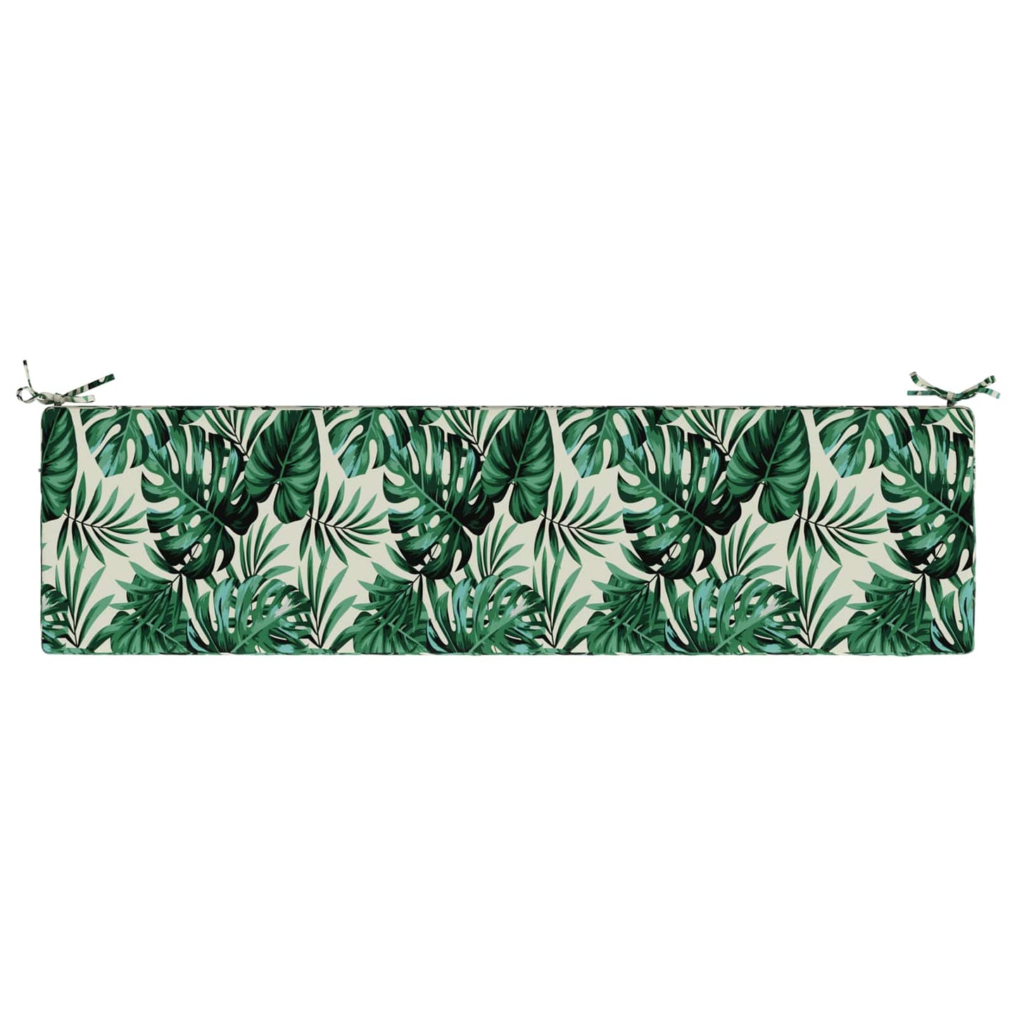 2-Piece Bench Cushions SOEST 2 pcs 100% Polyester Leaf Pattern