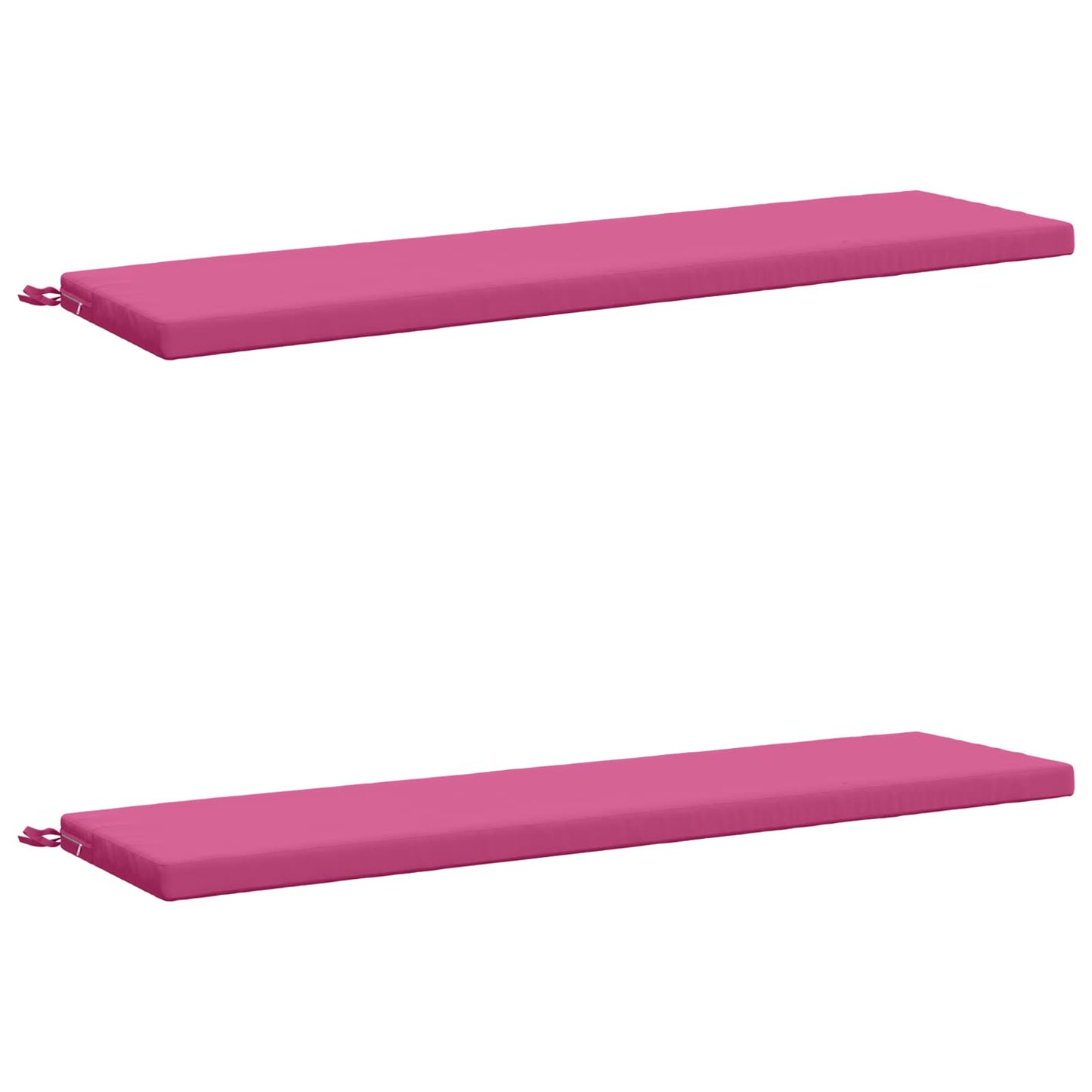 2-Piece Bench Cushions SOEST 2 pcs 100% Polyester Pink