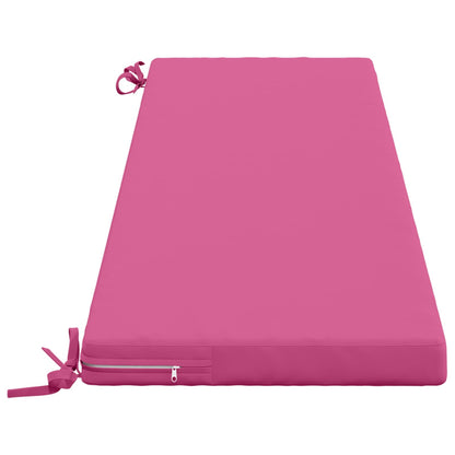 2-Piece Bench Cushions SOEST 2 pcs 100% Polyester Pink
