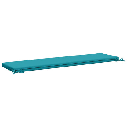 Bench Cushion SOEST 100% Polyester Turquoise 160 x 40 x 5 cm