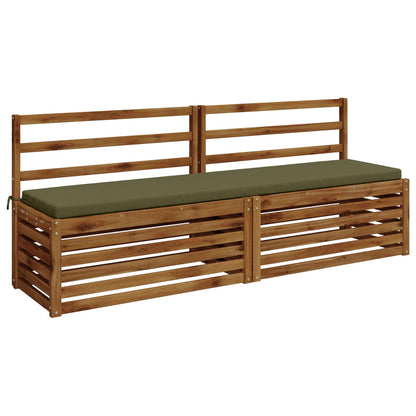 Bench Cushion SOEST 100% Polyester Olive Green 170 x 40 x 5 cm