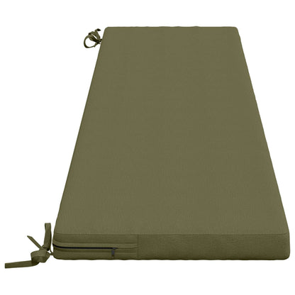 Bench Cushion SOEST 100% Polyester Olive Green 170 x 40 x 5 cm
