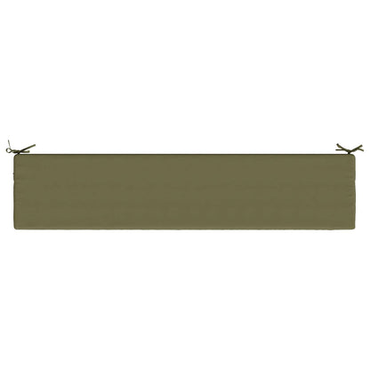 2-Piece Bench Cushions SOEST 2 pcs 100% Polyester Olive Green