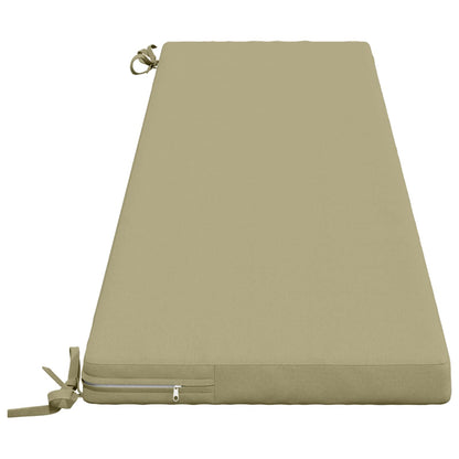 2-Piece Bench Cushions SOEST 2 pcs 100% Polyester Light Green