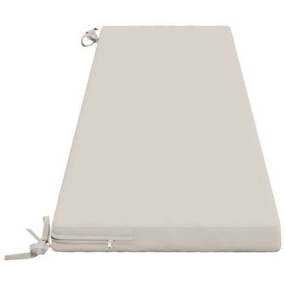 Bench Cushion SOEST 100% Polyester White 170 x 40 x 5 cm