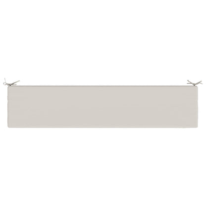 Bench Cushion SOEST 100% Polyester White 170 x 40 x 5 cm