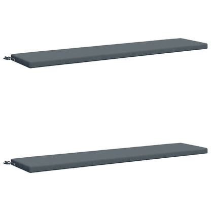2-Piece Bench Cushions SOEST 2 pcs 100% Polyester Blue