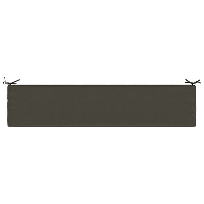2-Piece Bench Cushions SOEST 2 pcs 100% Polyester Anthracite