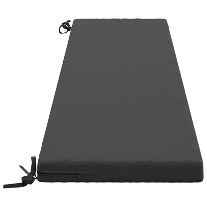 Bench Cushion SOEST 100% Polyester Anthracite 170 x 40 x 5 cm