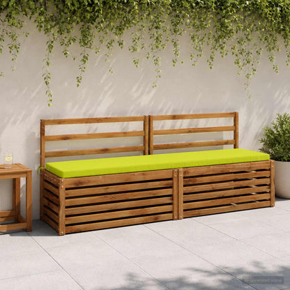 2-Piece Bench Cushions SOEST 2 pcs 100% Polyester Bright Green