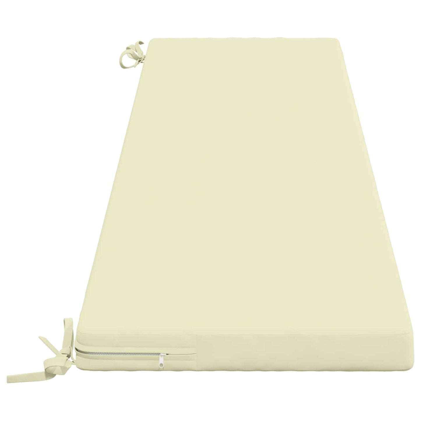2-Piece Bench Cushions SOEST 2 pcs 100% Polyester Cream