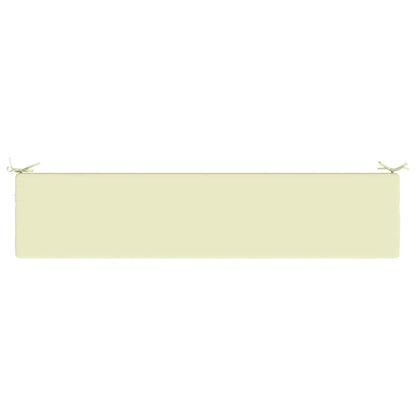 2-Piece Bench Cushions SOEST 2 pcs 100% Polyester Cream