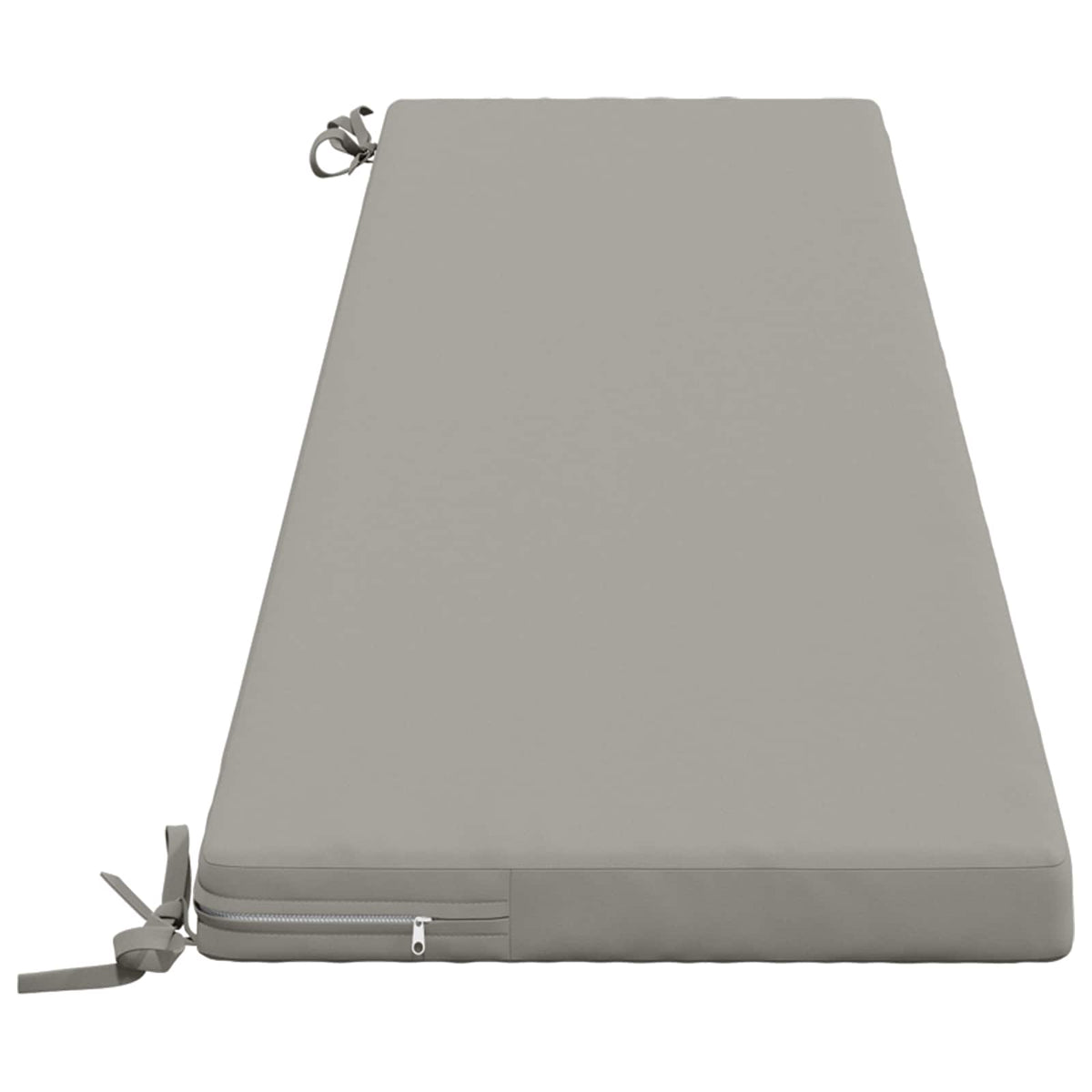 2-Piece Bench Cushions SOEST 2 pcs 100% Polyester Grey