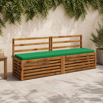 2-Piece Bench Cushions SOEST 2 pcs 100% Polyester Green