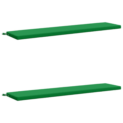 2-Piece Bench Cushions SOEST 2 pcs 100% Polyester Green