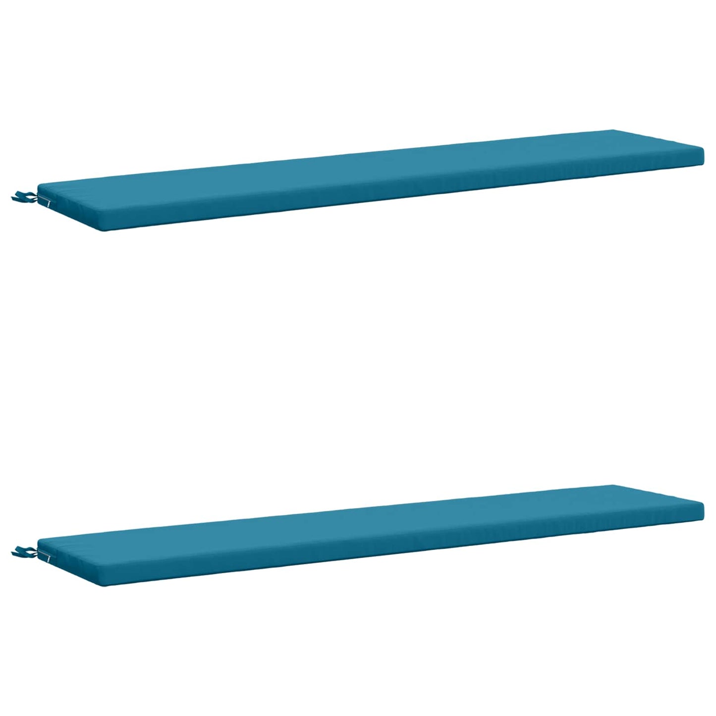 2-Piece Bench Cushions SOEST 2 pcs 100% Polyester Light Blue