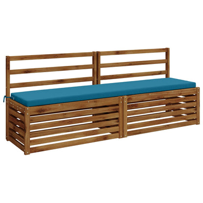 2-Piece Bench Cushions SOEST 2 pcs 100% Polyester Light Blue
