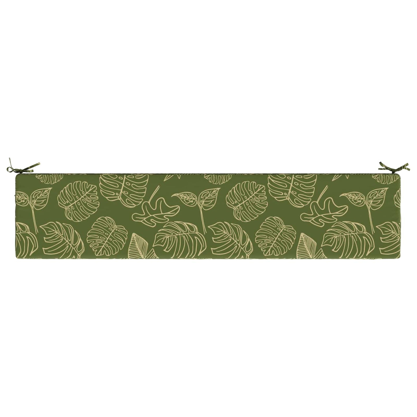 2-Piece Bench Cushions SOEST 2 pcs 100% Polyester Leaf Design