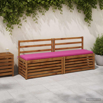 2-Piece Bench Cushions SOEST 2 pcs 100% Polyester Pink