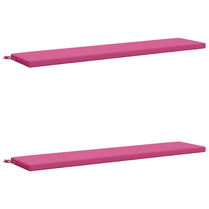 2-Piece Bench Cushions SOEST 2 pcs 100% Polyester Pink