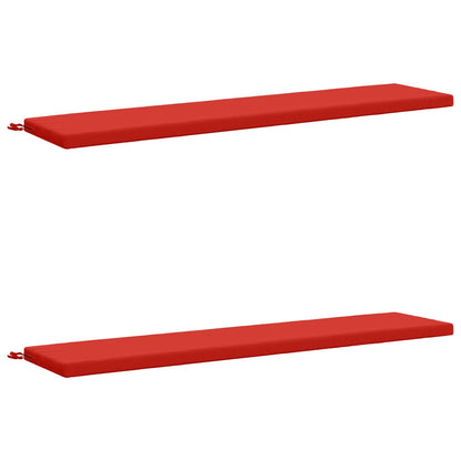 2-Piece Bench Cushions SOEST 2 pcs 100% Polyester Red