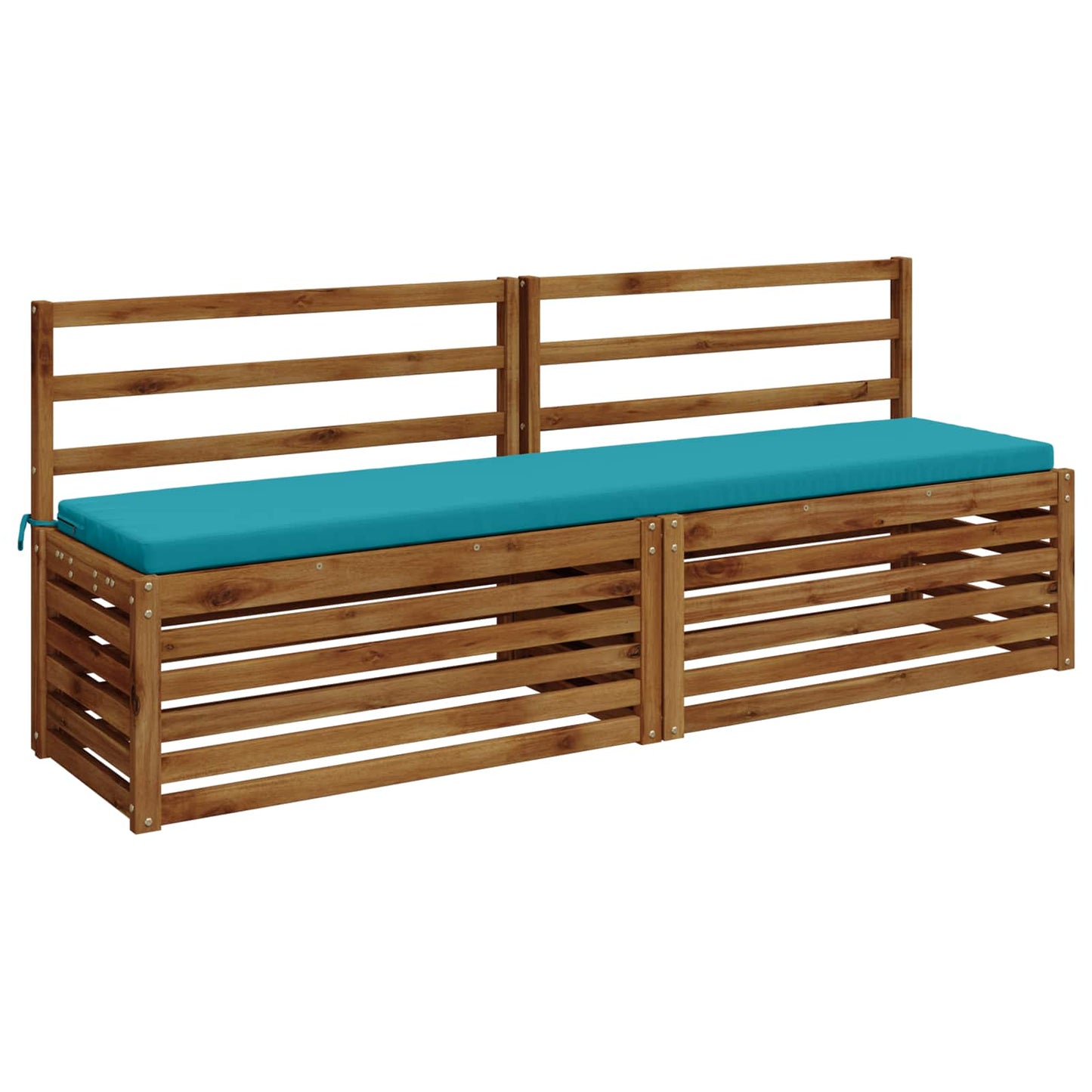 Bench Cushion SOEST 100% Polyester Turquoise 170 x 40 x 5 cm