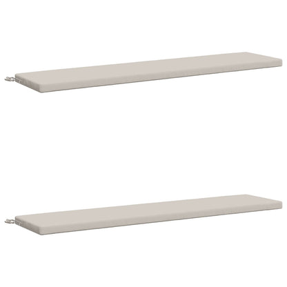 2-Piece Bench Cushions SOEST 2 pcs 100% Polyester White