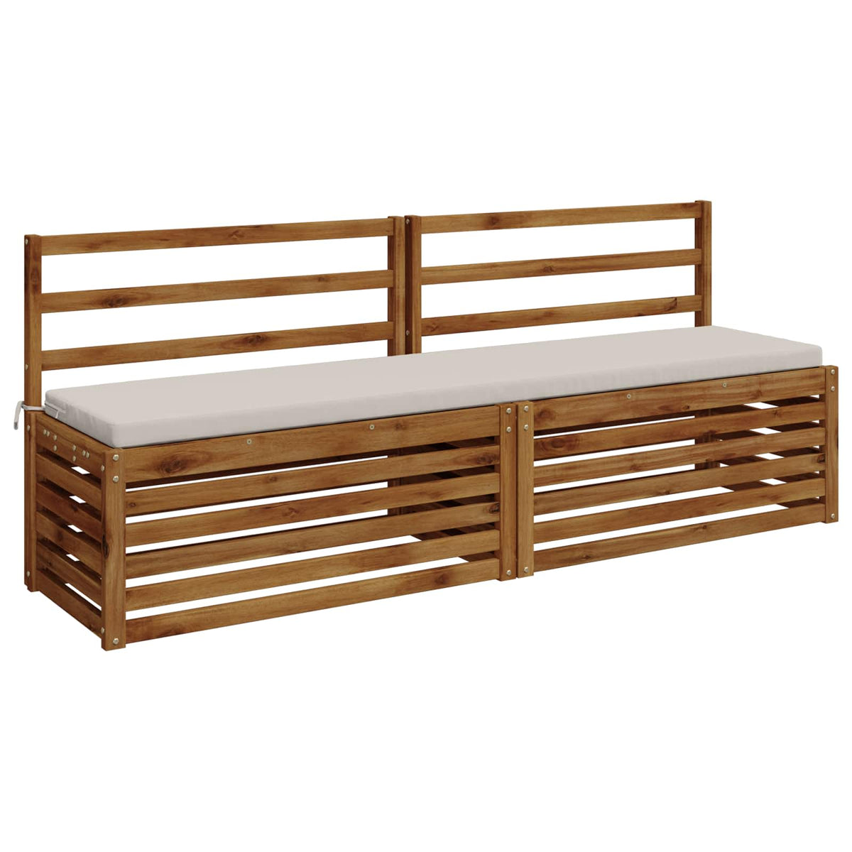2-Piece Bench Cushions SOEST 2 pcs 100% Polyester White