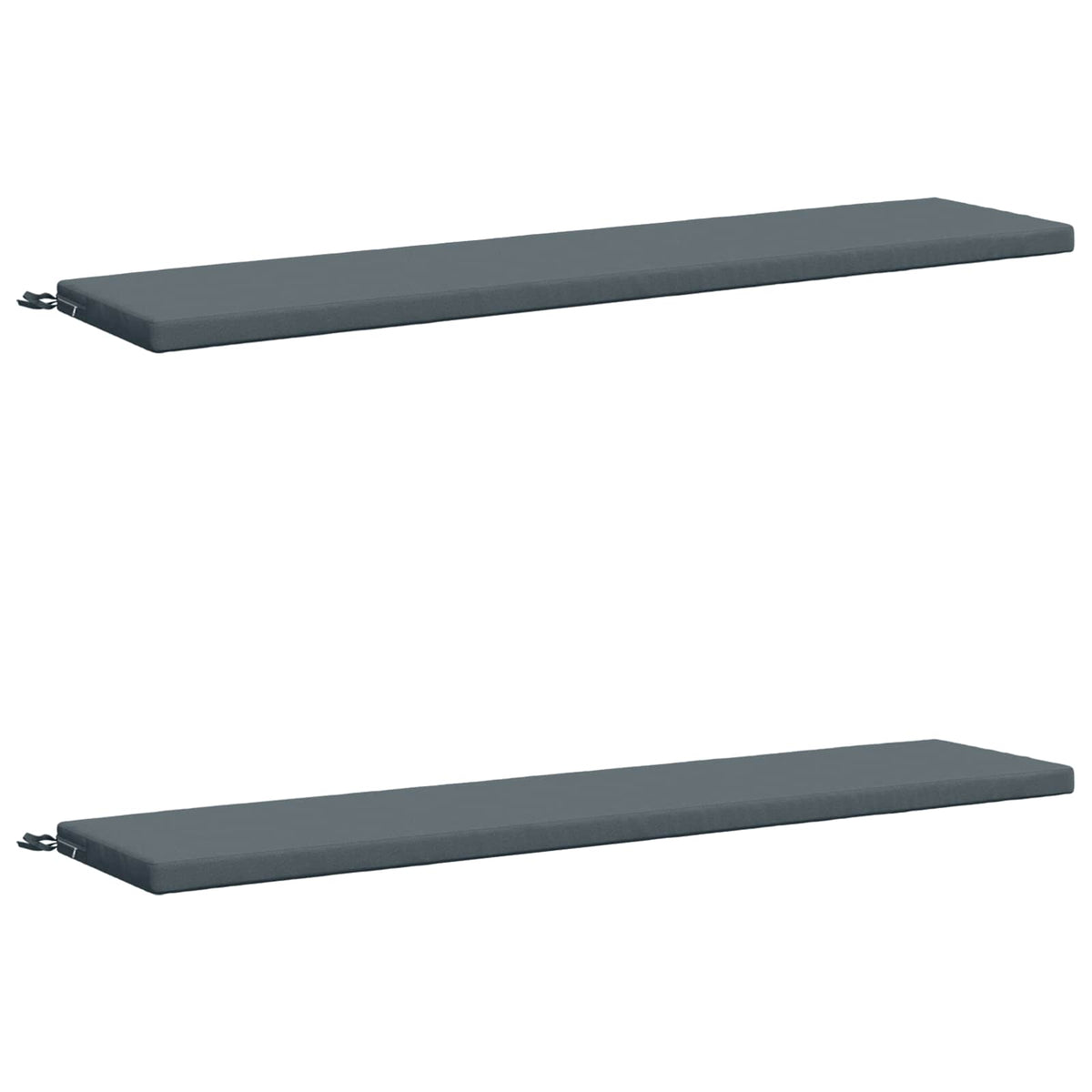 2-Piece Bench Cushions SOEST 2 pcs 100% Polyester Blue