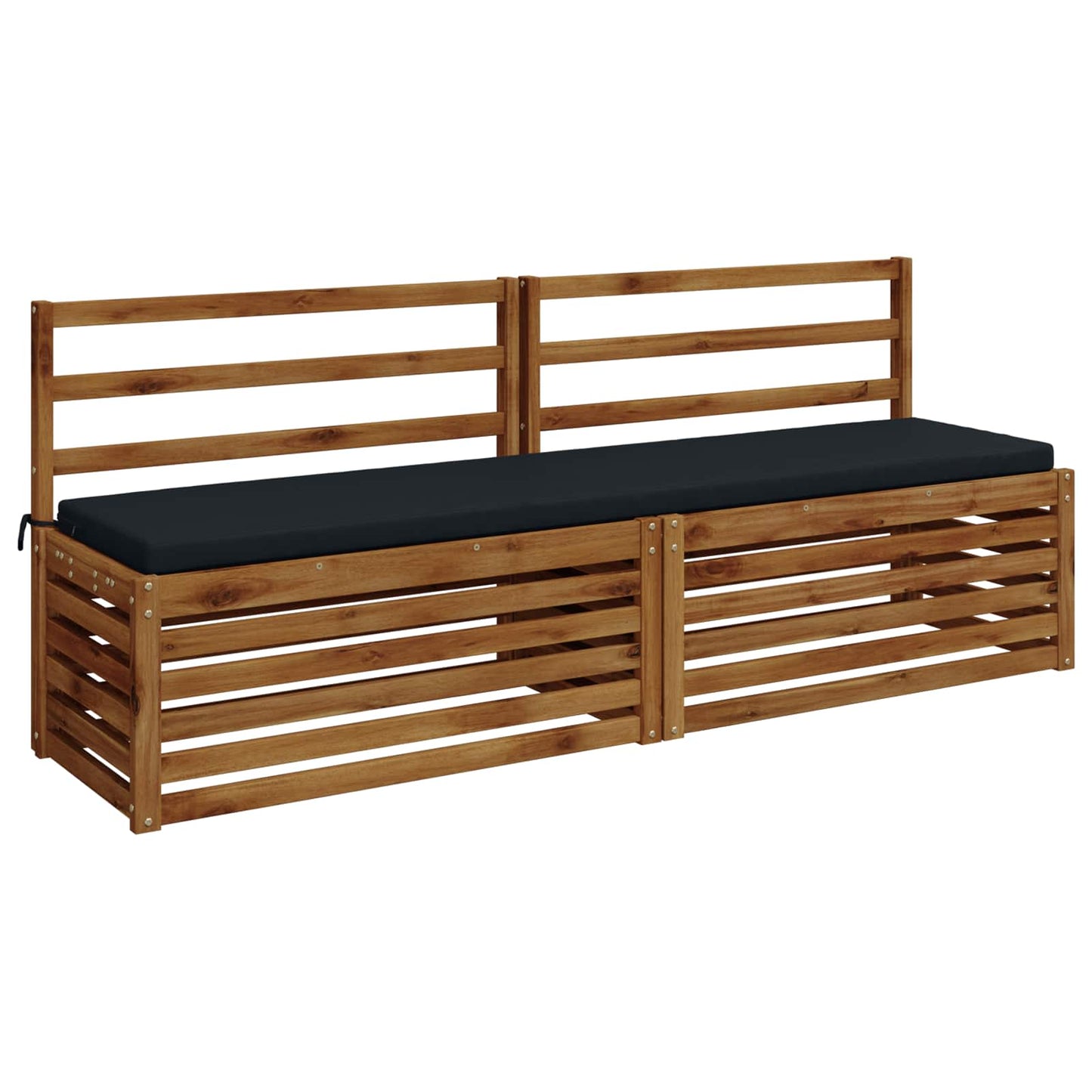 2-Piece Bench Cushions SOEST 2 pcs 100% Polyester Dark Blue