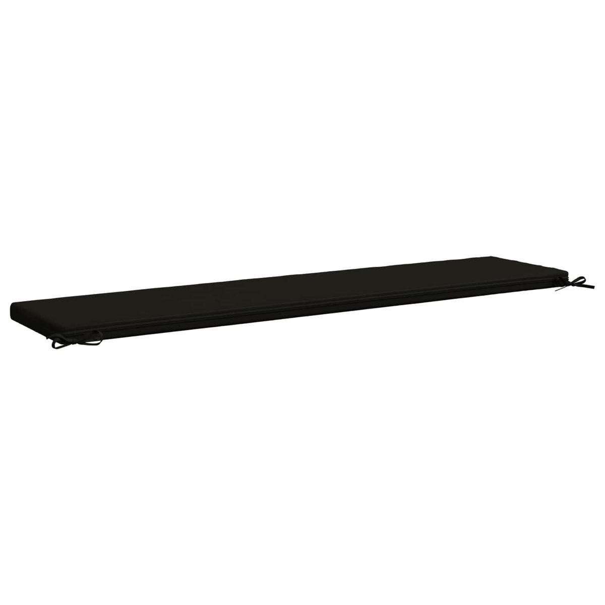 2-Piece Bench Cushions SOEST 2 pcs 100% Polyester Black