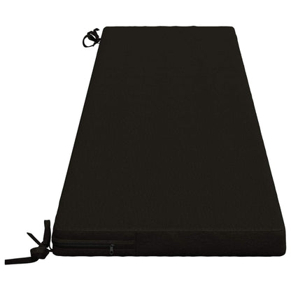 2-Piece Bench Cushions SOEST 2 pcs 100% Polyester Black