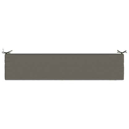 Bench Cushion SOEST 100% Polyester Grey 180 x 40 x 5 cm