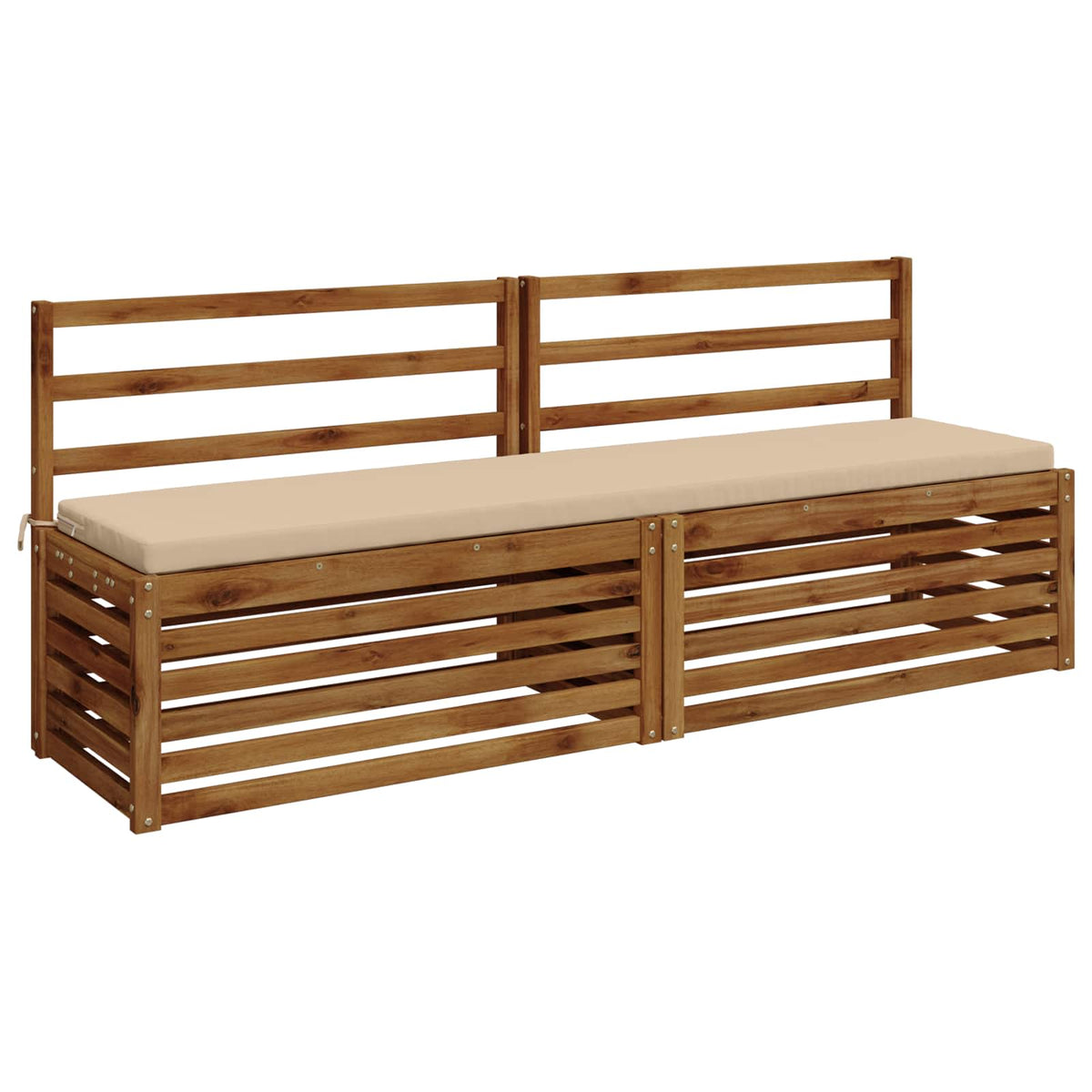 Bench Cushion SOEST 100% Polyester Cream 180 x 40 x 5 cm