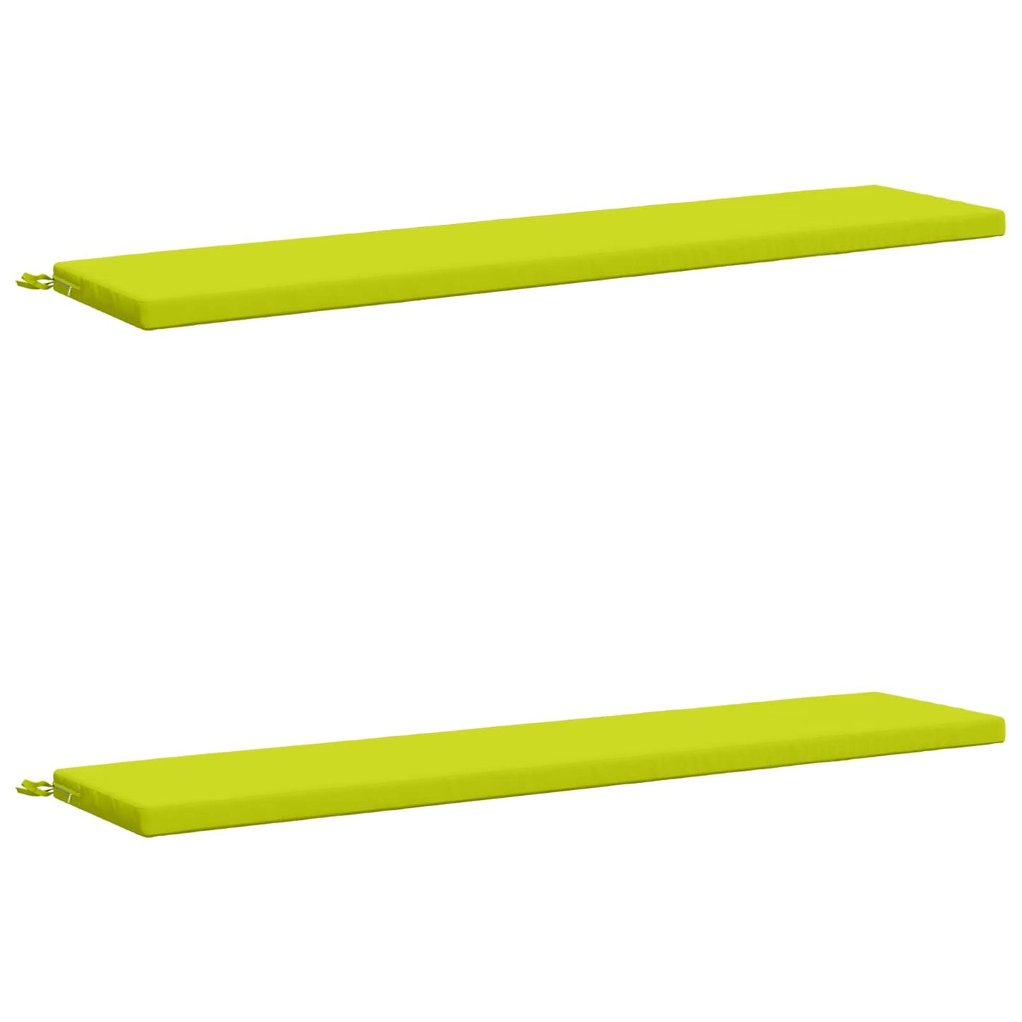 2-Piece Bench Cushions SOEST 2 pcs 100% Polyester Bright Green