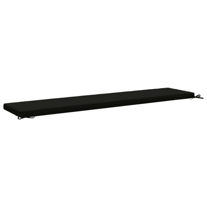 2-Piece Bench Cushions SOEST 2 pcs 100% Polyester Black