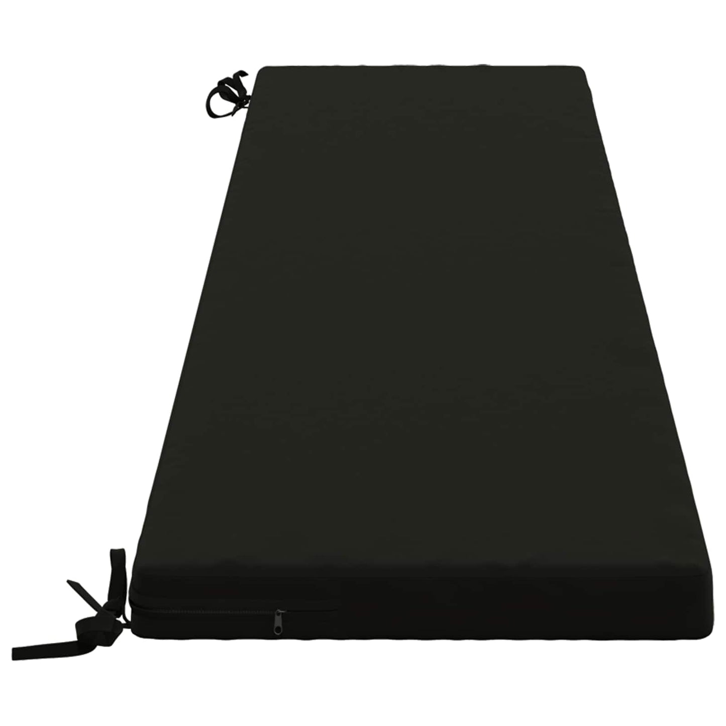 2-Piece Bench Cushions SOEST 2 pcs 100% Polyester Black