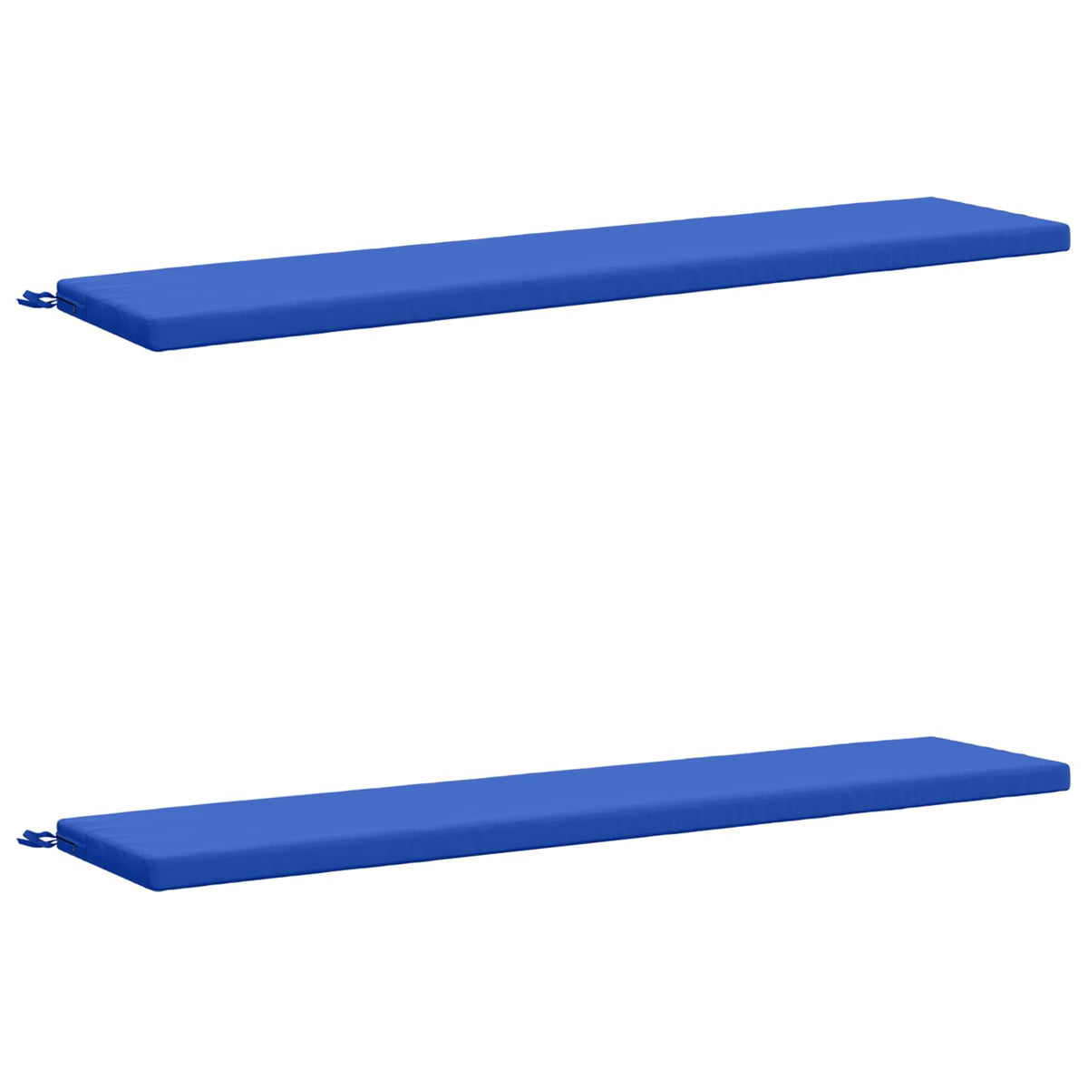 2-Piece Bench Cushions SOEST 2 pcs 100% Polyester Royal Blue