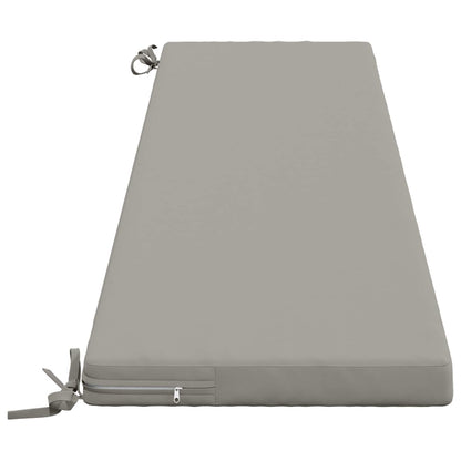 Bench Cushion SOEST 100% Polyester Grey 180 x 40 x 5 cm